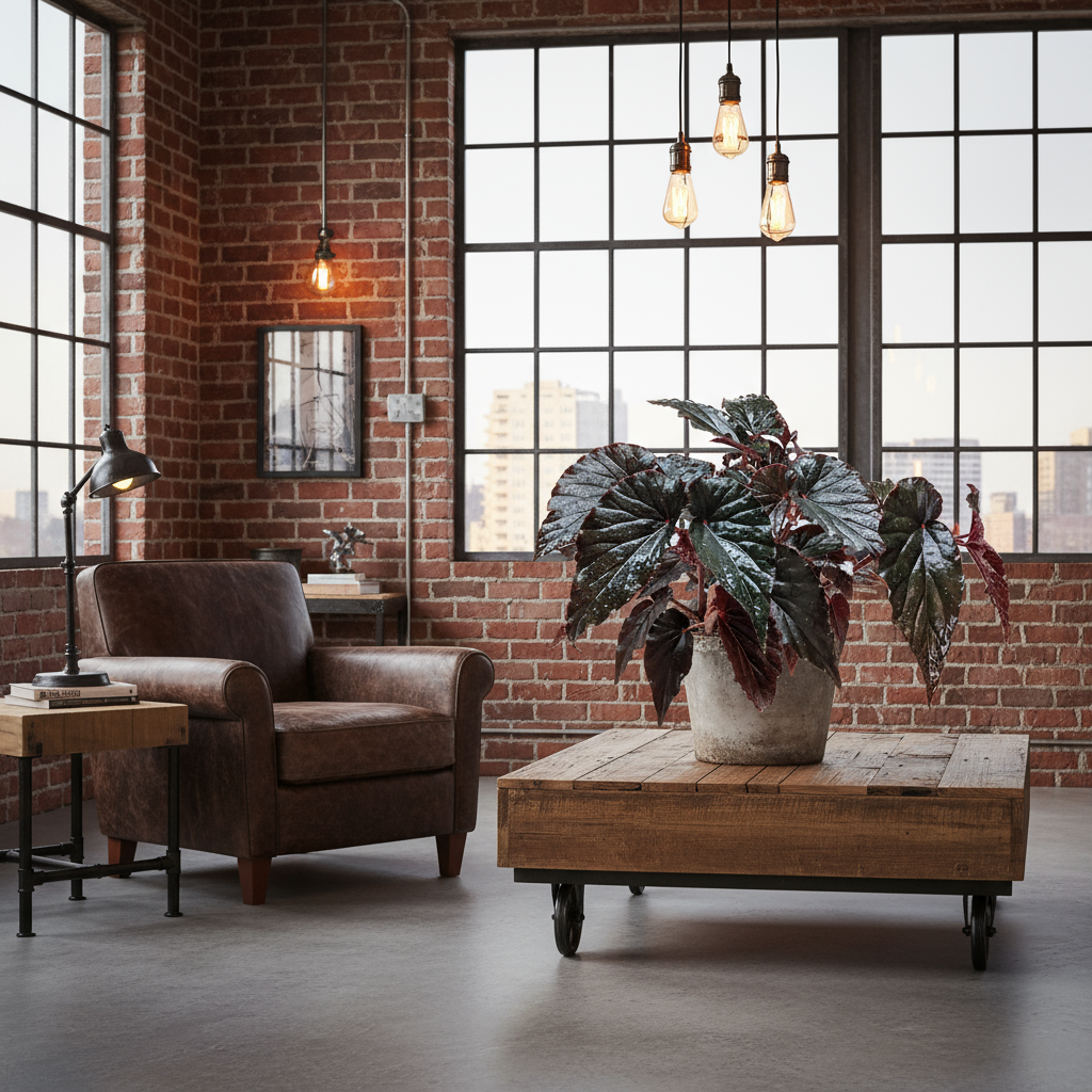 use the plant i highlighted begonia black magic